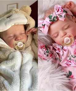BABESIDE Lifelike Reborn Baby Dolls Boy & Girl, Soft Body Realistic Newborn Dolls with Toy Accessories for Kids Age 3+