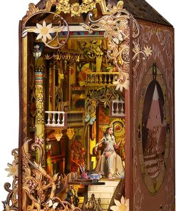 CuteQi Miniature House Kit DIY House Kit Creative Room with Furniture Tiny House Making Kit with Light and Music HandmadeCrafts Gift for Adults & Friends and Lovers(Ancient Egyptian Palace)