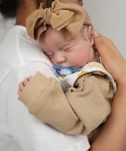 Lifelike Reborn Baby Doll,17 Inch Realistic Reborn Baby Doll,Newborn Baby Dolls Soft Full Vinyl Body Poseable Real Life Baby Dolls with Feeding Kit Gift Box for Kids Age 3+ 2
