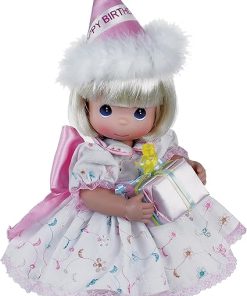 The Doll Maker Precious Moments Dolls, Linda Rick, Birthday Wishes Blonde, 12 inch Doll