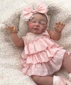 KAWAYII- 19Inch Reborn Baby Dolls Realistic Newborn Baby Dolls Real Life Cute Face with Outfit & Accessories Toy for Age 3+ 2