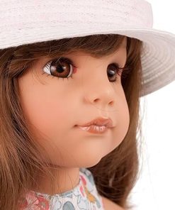 Gotz Hannah Summertime – 19.5″ All Vinyl Poseable Brunette Doll with Hair to Wash & Style, Brown Eyes, Sunhat, Sunglasses & Sandals 2