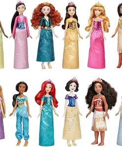 Disney Princess Royal Collection, 12 Royal Shimmer Fashion Dolls with Skirts and Accessories, Toy for Girls 3 Years Old and Up (Amazon Exclusive)