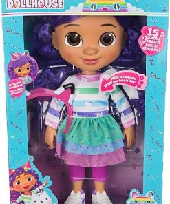 Gabby’s Dollhouse, Sing & Celebrate Gabby Girl Doll, 33-Centimetres Tall with Sound Effects and Reversible Cat Ears, Kids’ Toys for Girls and Boys Aged 3+ 2