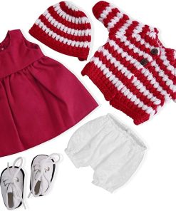 Handmade Waldorf Doll Clothes 12 inch Clothing Set with Pretty Box Girl Christmas Birthday Present-Quinn’s Clothes Accessories