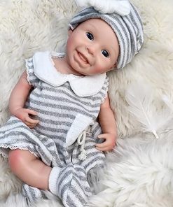 Harper Baby Reborn Dolls Silicone Full Body, Lifelike 13 Inch Soft Silicone Baby Doll Girl,Newborn Baby Doll with Accessory