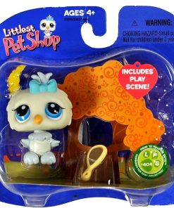Littlest Pet Shop Exclusive White Owl #404