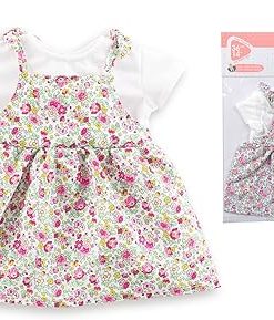 Corolle Blossom Garden Dress Baby Doll Outfit – Premium Mon Grand Poupon Baby Doll Clothes and Accessories fit 14″ Dolls