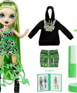 Rainbow High Fantastic Fashion Jade Hunter – Green 11” Fashion Doll and Playset with 2 Complete Doll Outfits, and Fashion Play Accessories, Great Gift for Kids 4-12 Years Old 2