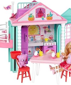Barbie Club Chelsea Two-Story Playhouse Playset and Teddy Bear 2