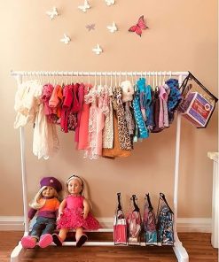 Boottique 18 inch Doll Ultimate Storage System- with Rack, Storage Bags, Hangers and Accessory Clips 2