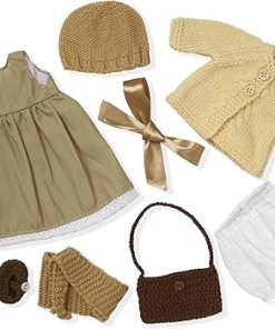 Handmade Waldorf Doll Clothes 12 inch Clothing Set with Pretty Box Girl Christmas Birthday Gift-Dotty’s Clothes Accessories