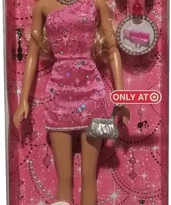 Barbie Doll Night On The Town Evening Wear Doll – Pink – with Purse, Camera and Other Evening Out Accessories.