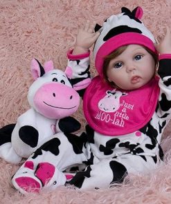 Reborn Baby Dolls 22-Inch Lifelike Baby Doll Soft Cloth Body Real Life Newborn Baby Dolls Complete with Clothes and Toy Accessories Birthday Gift for Kids Age 3+