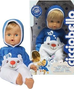 Polar Bear Doll is Ready for Winter with a Soft and Warm Onesie, with Pacifier to Calm him When Crying, 42 cm, for Girls from 2 Years, CCB74000, Giochi Preziosi
