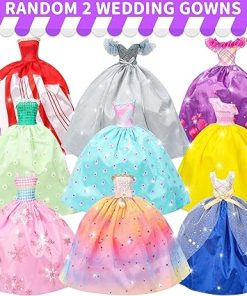 52Pcs Doll Clothes and Accessories & Doll House 2