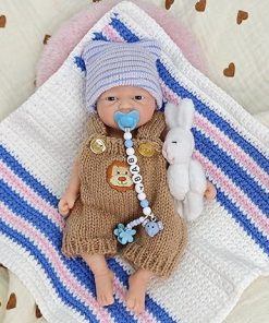 7 Inch Miniature Full Body Silicone Reborn Baby Doll Realistic Micro Newborn Doll Eyes Open Baby Boy That Looks Real Babies Soft Anti Stress Doll 2