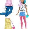 Barbie Fashionista Petite Doll with 2 Additional Outfits