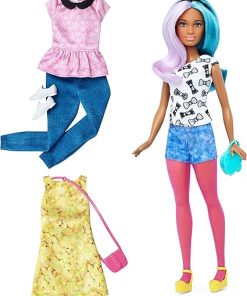 Barbie Fashionista Petite Doll with 2 Additional Outfits