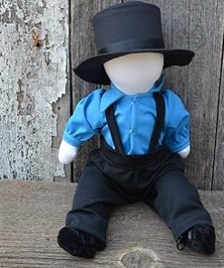Stitchery – Amish Girl and Boy Doll Set. Approximately 15″ Tall. Clothing Colors May Vary but the Set Will Match. 2