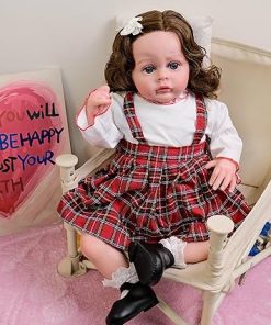 Zero Pam Lifelike Reborn Baby Dolls Girl 20 Inch Reborn Toddler Dolls Cloth Body Rooted Hair Lovely Real Life Newborn Babies with Toy Accessories