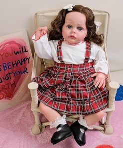 Zero Pam Realistic Reborn Baby Dolls Girl 20 Inch Lifelike Baby Dolls That Look Real Cloth Body with Rooted Hair,Posable Newborn Reborn Toddler Babies with Accessories