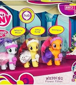 My Little Pony, Wedding Flower Fillies Set, Sweetie Belle, Apple Bloom, and Scootaloo, 3-Pack 2