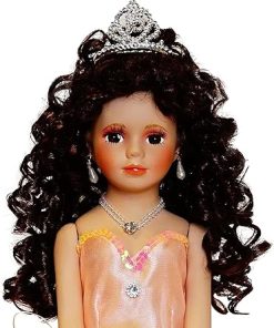 18″ Porcelain Quinceanera Umbrella Doll (Quince Anos)~ KB18724-28B~ (Peach) 2
