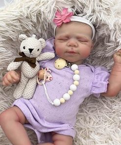 Zero Pam Realistic Reborn Baby Dolls, 20 Inch Lovely Newborn Baby Dolls Full Body Girl Soft Vinyl, Anatomically Correct Baby Doll with Full Accessories