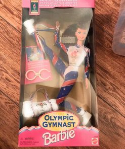 1993 Gymnast Barbie Doll (Brown Haired)