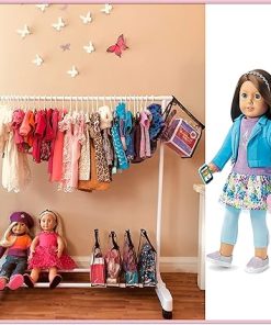Boottique 18 inch Doll Ultimate Storage System- with Rack, Storage Bags, Hangers and Accessory Clips