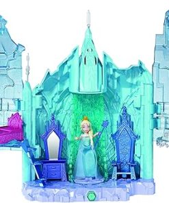 Mattel Disney Frozen Small Doll Elsa and Magical Lights Palace Playset