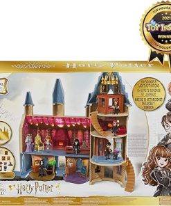Wizarding World Harry Potter, Magical Minis Hogwarts Castle with 12 Accessories, Lights, Sounds & Exclusive Hermione Doll, Kids Toys for Ages 5 and up 2