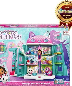 Gabby’s Dollhouse 15-Piece Purrfect Dollhouse with Sounds 2