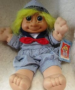 Vintage Troll Skippy Wearing sailors outfit Soft Body with tags 12″ Tall New Condition 2