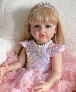 Reborn Toddler Dolls Silicone Full Body 22 inch Realistic Reborn Baby Dolls Girl Lifelike Newborn Toddler Soft Weighted Real Life Baby Dolls Toddler for Girls Gifts