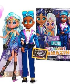Just Play Hairdorables Hairmazing Prom Perfect Neila & Logan 2-Pack, Amazon Exclusive