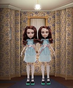 Monster High The Shining Grady Twins Collector Doll 2-Pack, 2 Collectible Dolls (10-inch) in Fashions and Film-Inspired Accessories, with Doll Stands 2