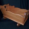 Medium Doll Cradle Solid Oak Furniture House Amish Kids Harvest Stain