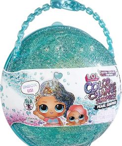 L.O.L. Surprise! Glitter Color Change Pearl Surprise (Turquoise) with 6 Surprises- Exclusive Collectible Doll & Lil Sister, Interactive Playset, Holiday Toy, Great Gift for Kids Ages 4 5 6+ Years Old