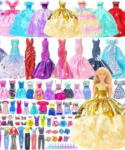 50Pcs Doll Clothes and Accessories & Doll House