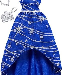 Barbie Complete Looks Sparkle Gown, Navy/Silver