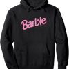 Barbie – Pink Logo Pullover Hoodie Pullover Hoodie